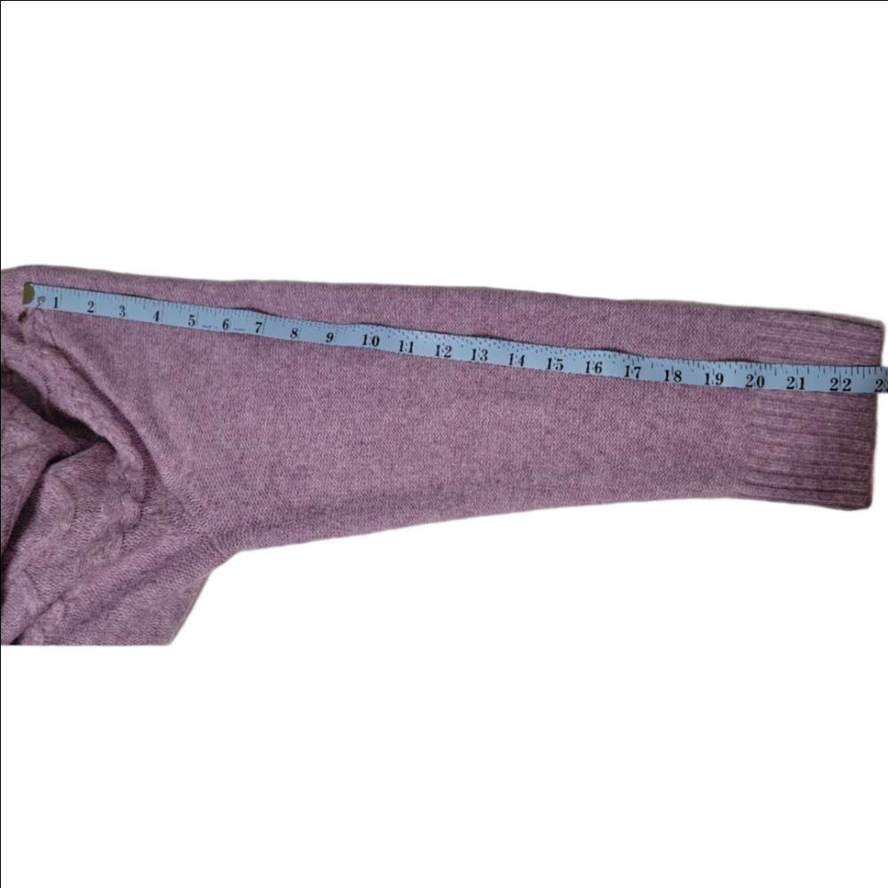 Croft & Barrow Lavendar Purple Cable Knit Open Cardigan XXL - Picture 7 of 8
